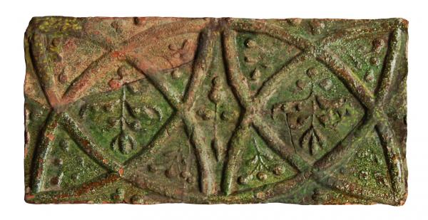 17. századi kályhacsempe a 2016-os ásatások anyagából